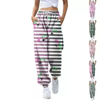 Женские и зимние повседневные домашние брюки-клеш для йоги, повседневные однотонные спортивные брюки L армия зеленый