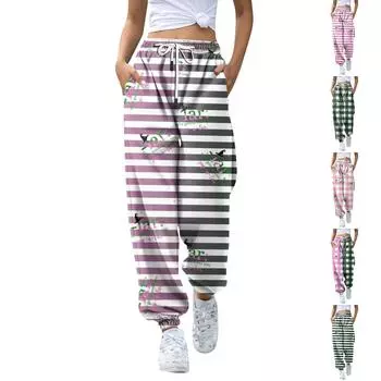 Женские и зимние повседневные домашние брюки-клеш для йоги, повседневные однотонные спортивные брюки M розовый