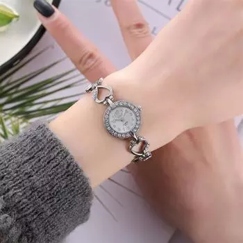 Женские индивидуальные кварцевые часы из сплава Женские роскошные часы с бриллиантами золотой