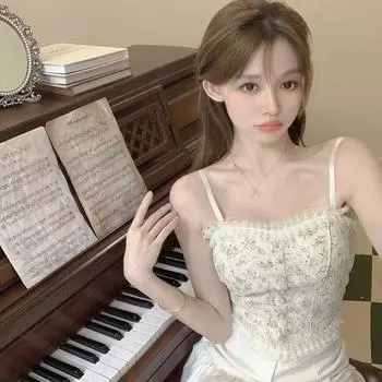 Женские камзолы, сексуальные нижние рубашки, повседневные футболки без рукавов, топы на бретельках, легкие пуловеры One Size чёрный