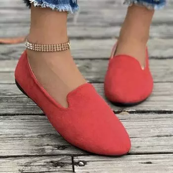 Женские классические балетки без шнуровки с острым носком, повседневные женские весенние модные лоферы, дышащая обувь на мягкой подошве на плоской подошве, большой размер 43 36 зелёный