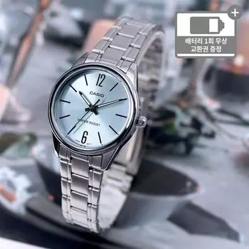 Женские классические модные металлические наручные часы Casio