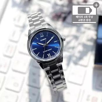 Женские классические модные металлические наручные часы Casio