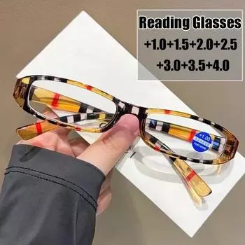 Женские классические очки для дальнего зрения, блокирующие синий свет, очки для дальнозоркости для женщин и мужчин, готовые очки для чтения, диоптрия +1,0 +1.0 фиолетовый