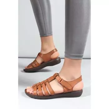 Женские классические сандалии из натуральной кожи Новые летние удобные дышащие повседневные качественные стильные легкие сандалии
