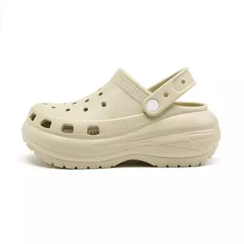 Женские классические туфли для отдыха на открытом воздухе Hole Shoes, увеличивающие рост, нескользящие, дышащие пляжные туфли 36-37 чёрный