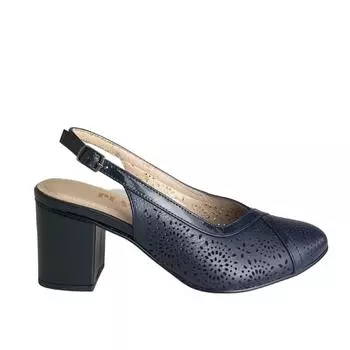 Женские классические туфли на каблуке из натуральной кожи