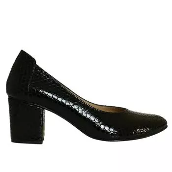 Женские классические туфли на каблуке из натуральной кожи