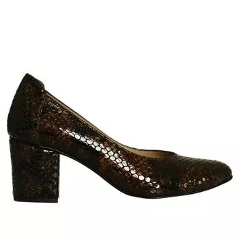 Женские классические туфли на каблуке из натуральной кожи