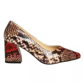 Женские классические туфли на каблуке из натуральной кожи