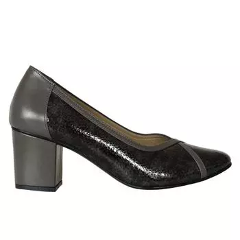 Женские классические туфли на каблуке из натуральной кожи