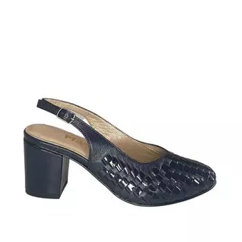 Женские классические туфли на каблуке из натуральной кожи