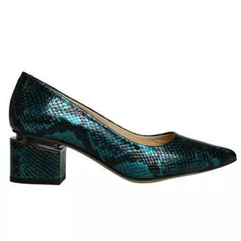 Женские классические туфли на каблуке из натуральной кожи