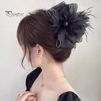 Женские коготь для волос, блестящее сердце, стразы, декор в виде банта, заколка для волос на затылке, заколка для волос в форме акулы, аксессуары для волос F