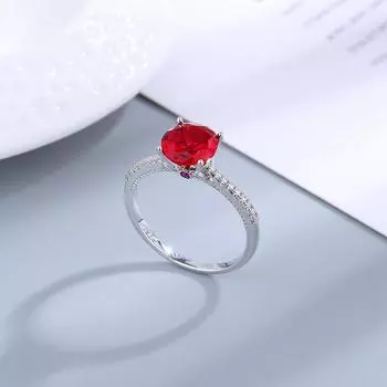 Женские кольца 7 мм красный зеленый циркон серебряные украшения вечерние рождественский подарок пара обручальные кольца 6 белый
