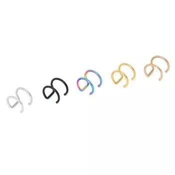 Женские кольца для губ, кольцо для носа, поддельное кольцо для носа, пирсинг перегородки, клипса для рта, кольцо для тела, обруч A1