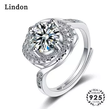 Женские кольца Lindon из медного сплава с цирконом, ювелирное кольцо для вечеринки, юбилея