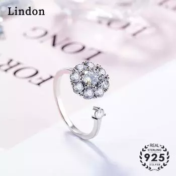 Женские кольца Lindon с цирконом, юбилейное ювелирное кольцо для вечеринки