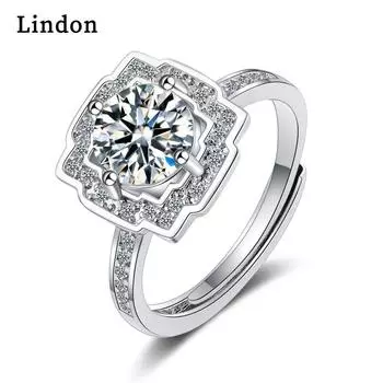 Женские кольца Lindon с серебрением из кремнезема и циркона, ювелирное кольцо для вечеринки, юбилея
