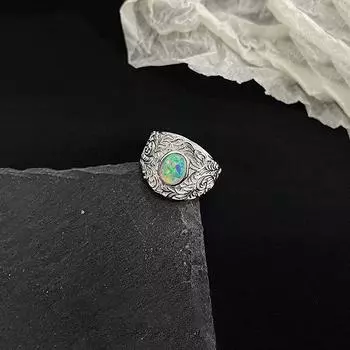 Женские кольца, широкое кольцо для лица, женская мода, нишевый дизайн, универсальный подарок для пожилых людей, кольцо на палец для подруги, ювелирный аксессуар 1 pc