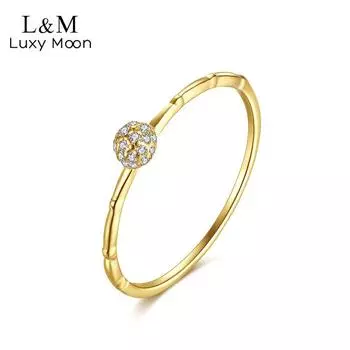 Женские кольца Slub Ring S925 Серебряные инкрустированные цирконом ювелирные изделия Женское кольцо 6