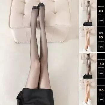 Женские колготки бесшовные ультратонкие прозрачные высокоэластичные нескользящие однотонные для поездок на работу, свиданий, вечеринок, клуба, мини-юбки, подходящие чулочно-носочные изделия