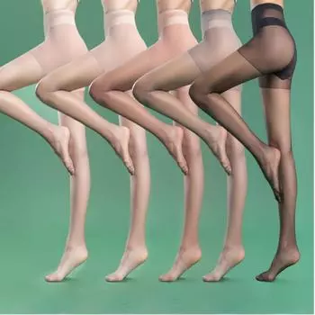 Женские колготки, плотные чулки, чулочно-носочные изделия, плотное нижнее белье, однотонные, ультратонкие, анти-зацепляющиеся, сексуальные шелковые чулки one size 40-65kg чёрный