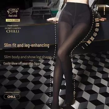 Женские колготки Red Pepper Velvet 120D — мягкие, подтягивающие живот, корректирующие бедра, нескользящие. 0962 коричневый