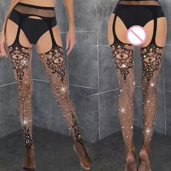 Женские колготки с подтяжками, костюм для взрослых, носки, сексуальные леггинсы с сетчатыми вставками, женское эротическое белье, чулки выше колена XXS