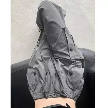 Женские комбинезоны, летние американские модные обтягивающие широкие брюки с высокой талией, серые шикарные элегантные повседневные велосипедные спортивные брюки Y2k L чёрный