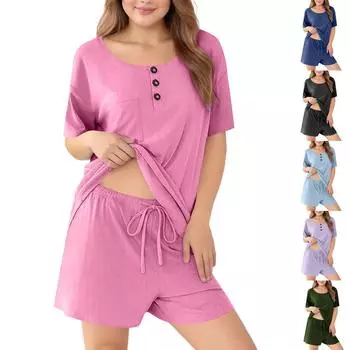 Женские комплекты из 2 предметов, топы с короткими рукавами и широкими штанами, спортивные костюмы S чёрный