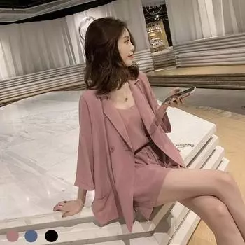 Женские комплекты из 3 предметов, женский костюм, укороченный топ и юбки, женская и женская вместе, летняя одежда для женщин, клубные наряды XXXXL чёрный