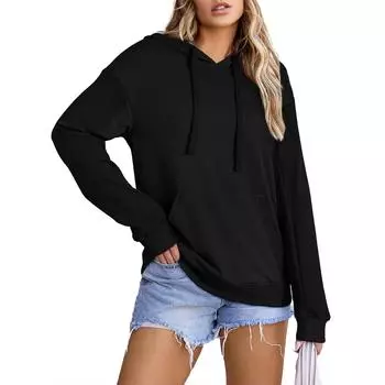 Женские комплекты с длинным рукавом, топ на пуговицах, подходящие брюки, комплект для сна, женские повседневные топы, модные топы с длинным рукавом L чёрный