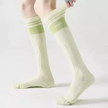 Женские компрессионные чулки с высоким берцем, размеры 35–39, легкие дышащие быстросохнущие спортивные носки с полотенцем внизу One-size белый