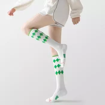 Женские компрессионные носки, размер 35-39, тонкие спортивные носки для прыжков со скакалкой для прыжков One-size белый