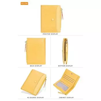 Женские короткие кошельки, двойной кошелек для монет, карман для мелочи, держатель для кредитных карт с застежкой-молнией для девочек-подростков, портативные деньги для Cas синий