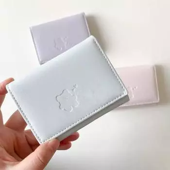 Женские короткие кошельки с изображением медведя, студенческие, тройные, держатели для карт, сумка для удостоверения личности для девочек, держатели для карт, портмоне, женские кошельки, сумка с рисунком