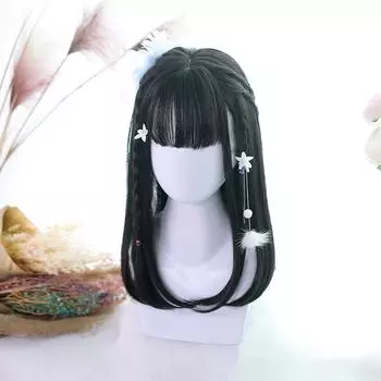 Женские короткие волосы Bybrana, парики с челкой в стиле Лолиты, синтетические волосы, термостойкие, более милые, индивидуальные