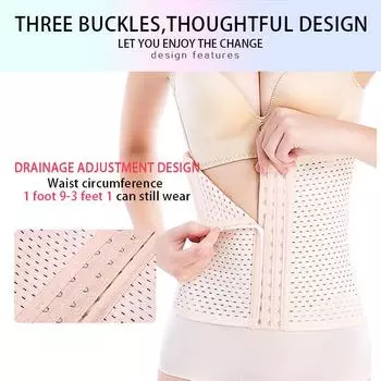 Женские корсеты для живота с полой дышащей талией, корсет, пластиковый пояс XS