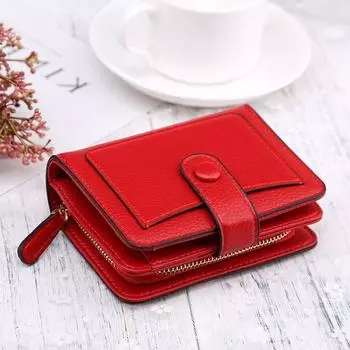 Женские кошельки Cartera, маленький кошелек, кошелек для монет, короткий кошелек на молнии, модный женский кожаный мешок для денег
