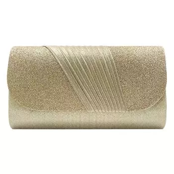 Женские кошельки для рук, дизайн сращивания, блестящие вечерние клатчи, держатель для денег, держатель для телефона, плиссированные, изысканный флип, коктейльная вечеринка, сбор чёрный