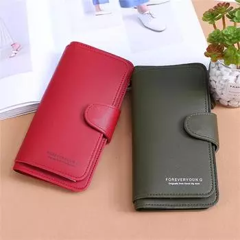 Женские кошельки, женские кошельки, сумки на запястье, портмоне на молнии, длинный клатч, кошелек с держателем для карт, сумки, простой кошелек на молнии красный