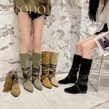 Женские кожаные ботинки с удобными заостренными ботинками 39 чёрный