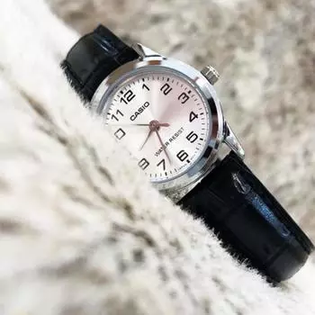 Женские кожаные часы Casio с квадратными римскими цифрами, модные наручные женские кожаные часы