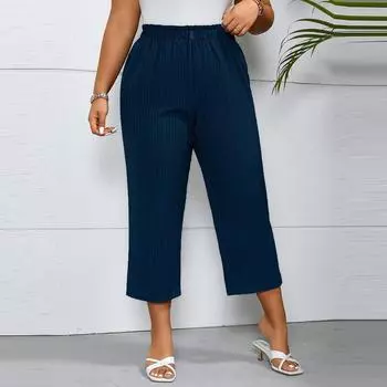 Женские кожаные леггинсы с высокой талией, сексуальные брюки с подъемом бедер XXXL тёмно-синий