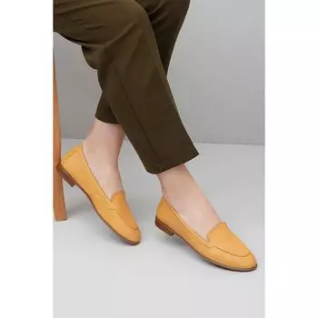 Женские кожаные повседневные туфли на плоской подошве