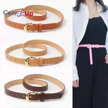 Женские кожаные ремни для джинсов, брюк, повседневные женские ремни, модные винтажные ремни с пряжкой для женщин 103x1.8cm белый