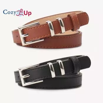 Женские кожаные ремни для джинсов, платьев, модный женский ремень с золотой пряжкой 103x1.9cm белый