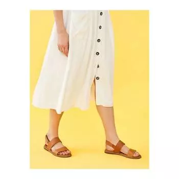 Женские кожаные сандалии Dora Tan Новые летние удобные дышащие повседневные качественные стильные легкие сандалии