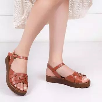 Женские кожаные сандалии из натуральной кожи